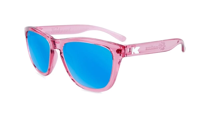 Knockaround Kids Premium Sunglasses Glossy Pink / Aqua 3 Knockaround Kids Premium Sunglasses Glossy Pink / Aqua