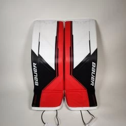 Bauer Senior Supreme MACH Custom Hockey Goalie Pad -Pro Hockey Shop Shop Bauer Senior Supreme Mach Custom Hockey Goalie Pad White Black Red Edmonton Canada