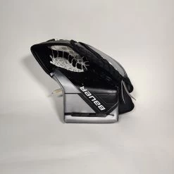 Bauer Senior Supreme MACH Custom Hockey Goalie Trapper -Pro Hockey Shop Shop Bauer Senior Supreme Mach Custom Hockey Goalie Trapper Black Grey Edmonton Canada