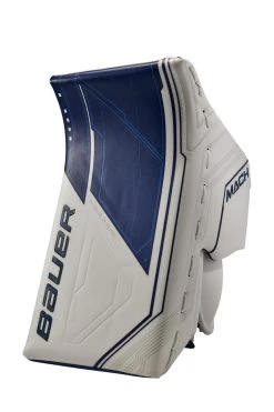 Bauer Senior Supreme MACH Hockey Goalie Blocker -Pro Hockey Shop Shop Bauer Senior Supreme Mach Hockey Goalie Blocker White Blue Edmonton Canada