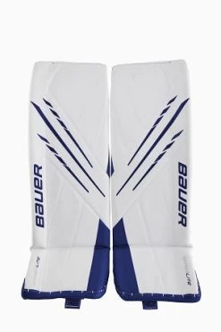 Pro Hockey Shop -Pro Hockey Shop Shop Bauer Senior Vapor Hyperlite Hockey Goalie Pad Large 1 White Blue Edmonton Canada