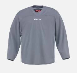 CCM Intermediate 6000 Practice Hockey Goalie Jersey -Pro Hockey Shop Shop CCM Intermediate 6000 Hockey Goalie Practice Jersey Goalie Cut Grey White Edmonton Canada