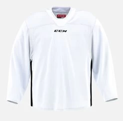 CCM Senior 6000 Practice Hockey Goalie Jersey -Pro Hockey Shop Shop CCM Senior 6000 Hockey Goalie Practice Jersey Goalie Cut White Black Edmonton Canada