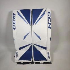 CCM Senior Axis 2 Pro Hockey Goalie Pad 12 CCM Senior Axis 2 Pro Hockey Goalie Pad -Pro Hockey Shop Shop CCM Senior AXIS 2 Pro Hockey Goalie Pad White Blue Edmonton Canada