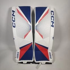 CCM Senior Axis 2 Pro Hockey Goalie Pad 15 CCM Senior Axis 2 Pro Hockey Goalie Pad -Pro Hockey Shop Shop CCM Senior AXIS 2 Pro Hockey Goalie Pad White Blue Red Edmonton Canada