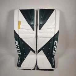 CCM Senior EFLEX 5 Pro Hockey Goalie Pad 24 CCM Senior EFLEX 5 Pro Hockey Goalie Pad -Pro Hockey Shop Shop CCM Senior EFLEX 5 Pro Hockey Goalie Pad White Green Black Edmonton Canada