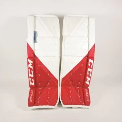 CCM Senior EFLEX 5 Pro Hockey Goalie Pad 17 CCM Senior EFLEX 5 Pro Hockey Goalie Pad -Pro Hockey Shop Shop CCM Senior EFLEX 5 Pro Hockey Goalie Pad White Red Edmonton Canada