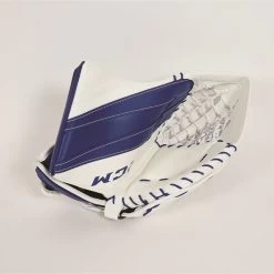 CCM Senior EFLEX 5 Pro Hockey Goalie Trapper -Pro Hockey Shop Shop CCM Senior EFLEX 5 Pro Hockey Goalie Trapper White Blue 1 Edmonton Canada