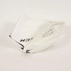 CCM Senior EFLEX 5 Pro Hockey Goalie Trapper -Pro Hockey Shop Shop CCM Senior EFLEX 5 Pro Hockey Goalie Trapper White Graphite Grey Edmonton Canada