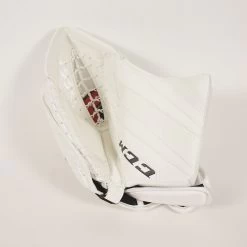 CCM Senior EFLEX 5 Pro Hockey Goalie Trapper -Pro Hockey Shop Shop CCM Senior EFLEX 5 Pro Hockey Goalie Trapper White Graphite Grey Right Edmonton Canada