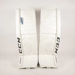 CCM Senior EFLEX 5 Pro Hockey Goalie Pad 25 CCM Senior EFLEX 5 Pro Hockey Goalie Pad -Pro Hockey Shop Shop CCM Senior EFLEX 5 Pro Hockey GoaliePad White Graphite Grey Edmonton Canada