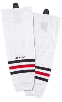 CCM Senior SX8000 Hockey Sock -Pro Hockey Shop Shop CCM Senior SX8000 Gamewear Sock Edmonton Canada Chicago White