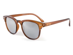 Sundog Women's Florence Polycarbonate Brown/Mirror Sunglasses
